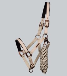 Premier Equine Fusco Head Collar with Lead Rope – Taupe
