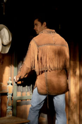 Westernová semišová košile/bunda Crockett